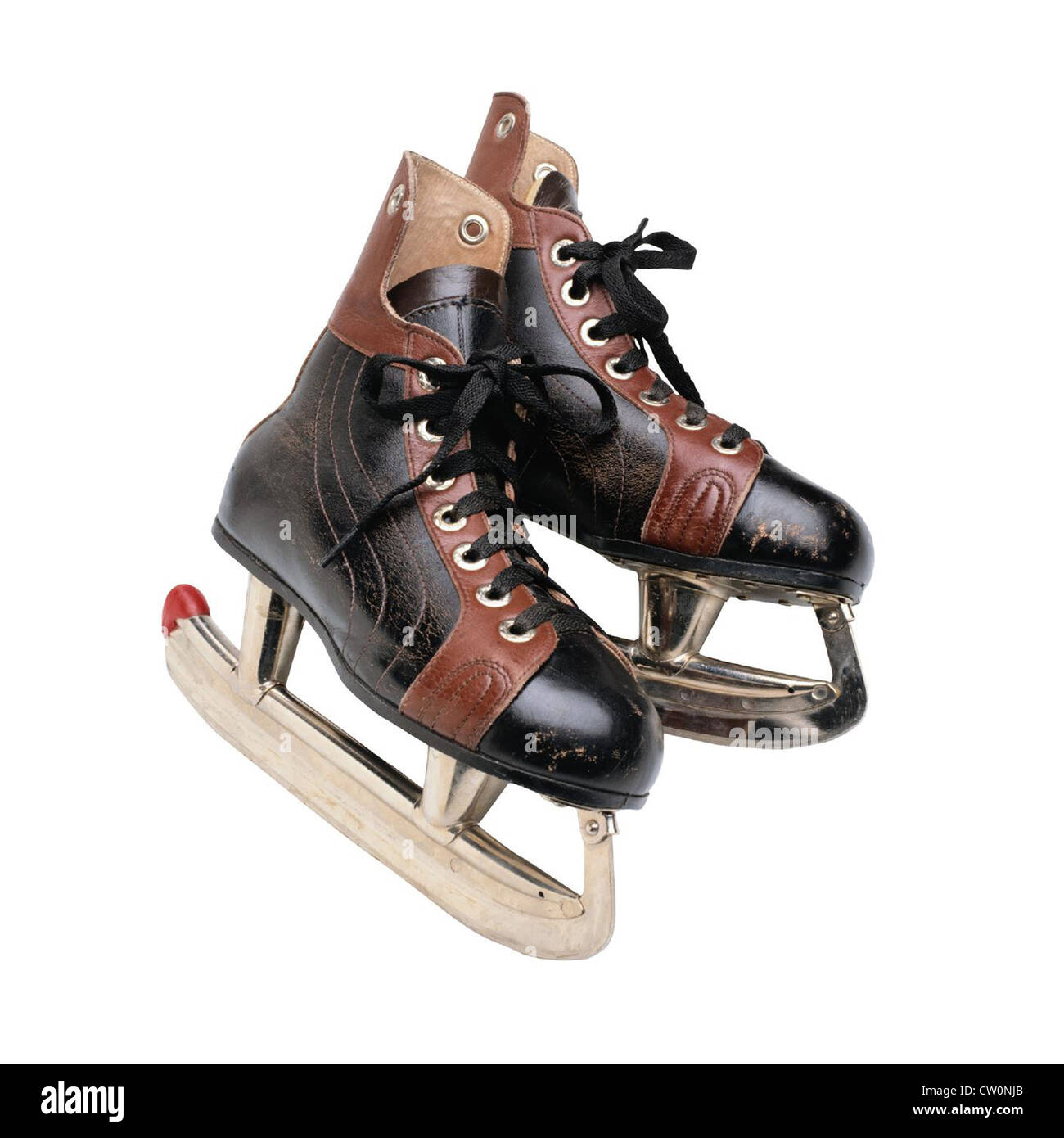 Eiskunstlauf-Schlittschuhe Stockfoto