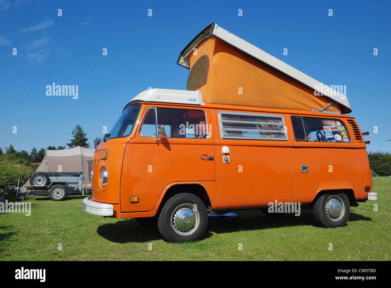 Ein VW Westfalia Wohnmobil Early Bay Stockfotografie - Alamy