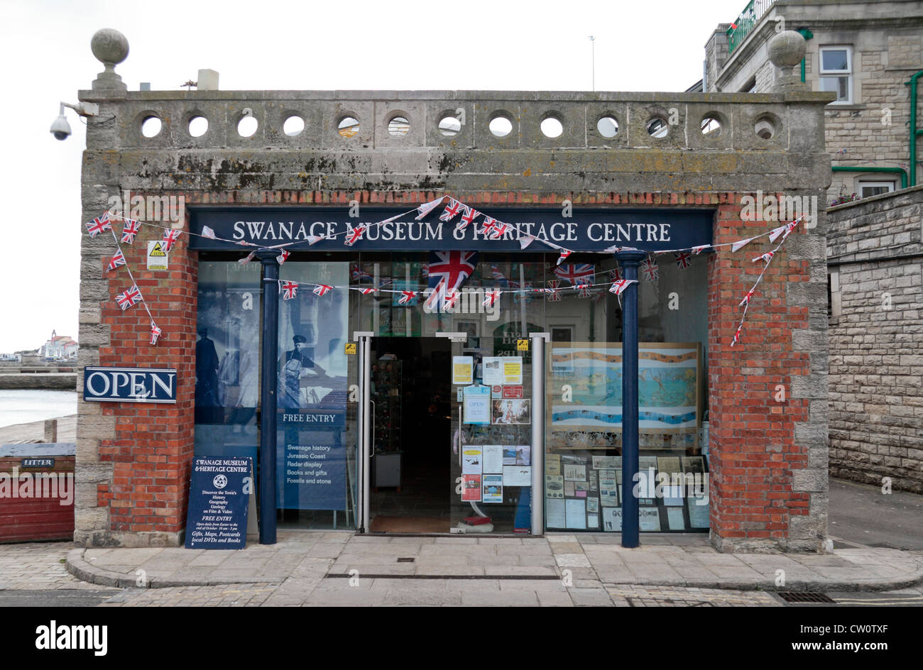 Die Swanage Museum & Heritage Centre an der Promenade in Swanage, Dorset, UK. Stockfoto