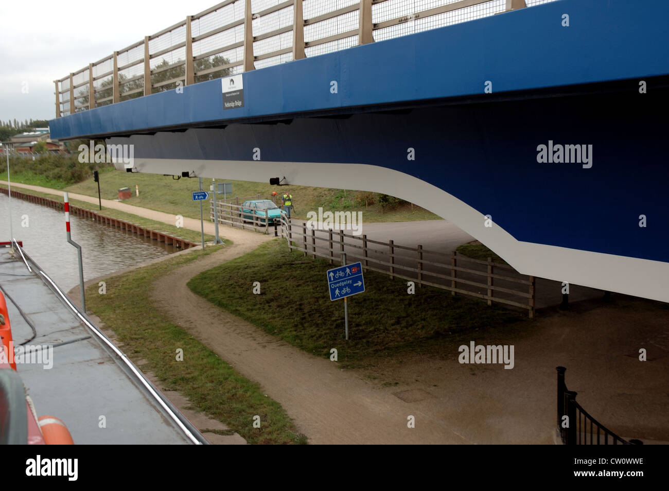 Netheridge Swing Bridge, Gloucester, Großbritannien Stockfoto