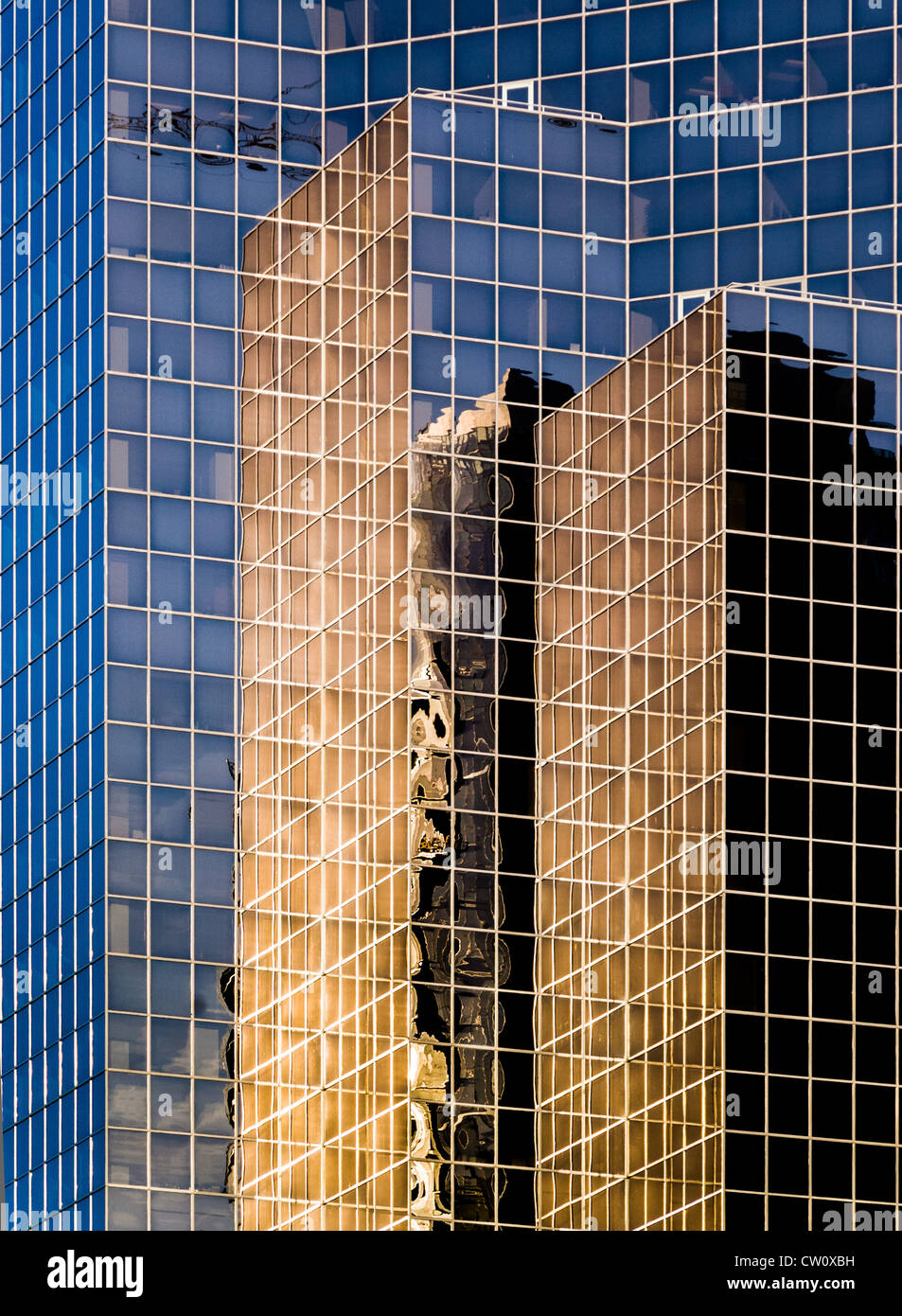 Architekturdetail des Bellevue City Center-Gebäudes, Bellevue, Washington Stockfoto