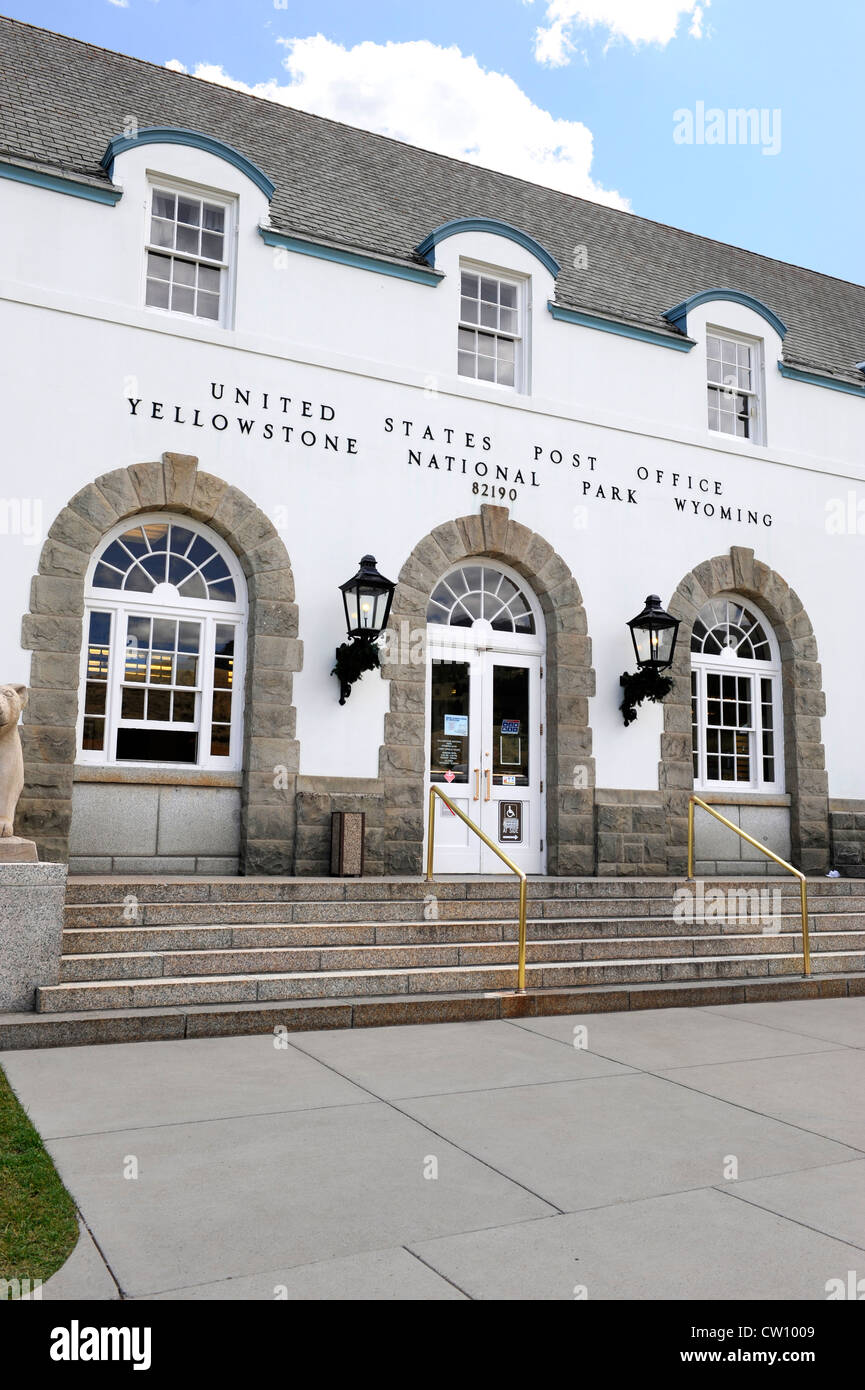 US Post Office Mammoth Hot Springs Yellowstone Nationalpark Wyoming, WY Stockfoto