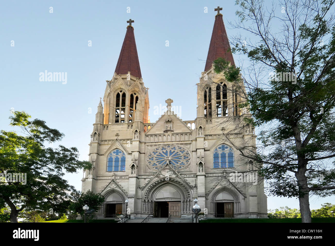 Katholische Kathedrale von St. Helena Montana MT U.S. Stockfoto