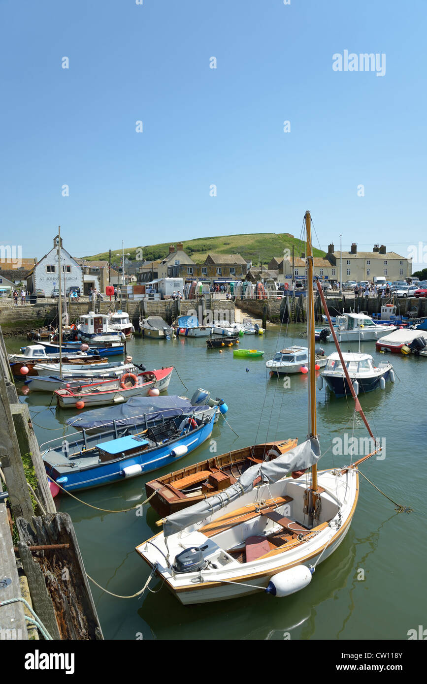 Harbour View, West Bay, Dorset, England, Vereinigtes Königreich Stockfoto