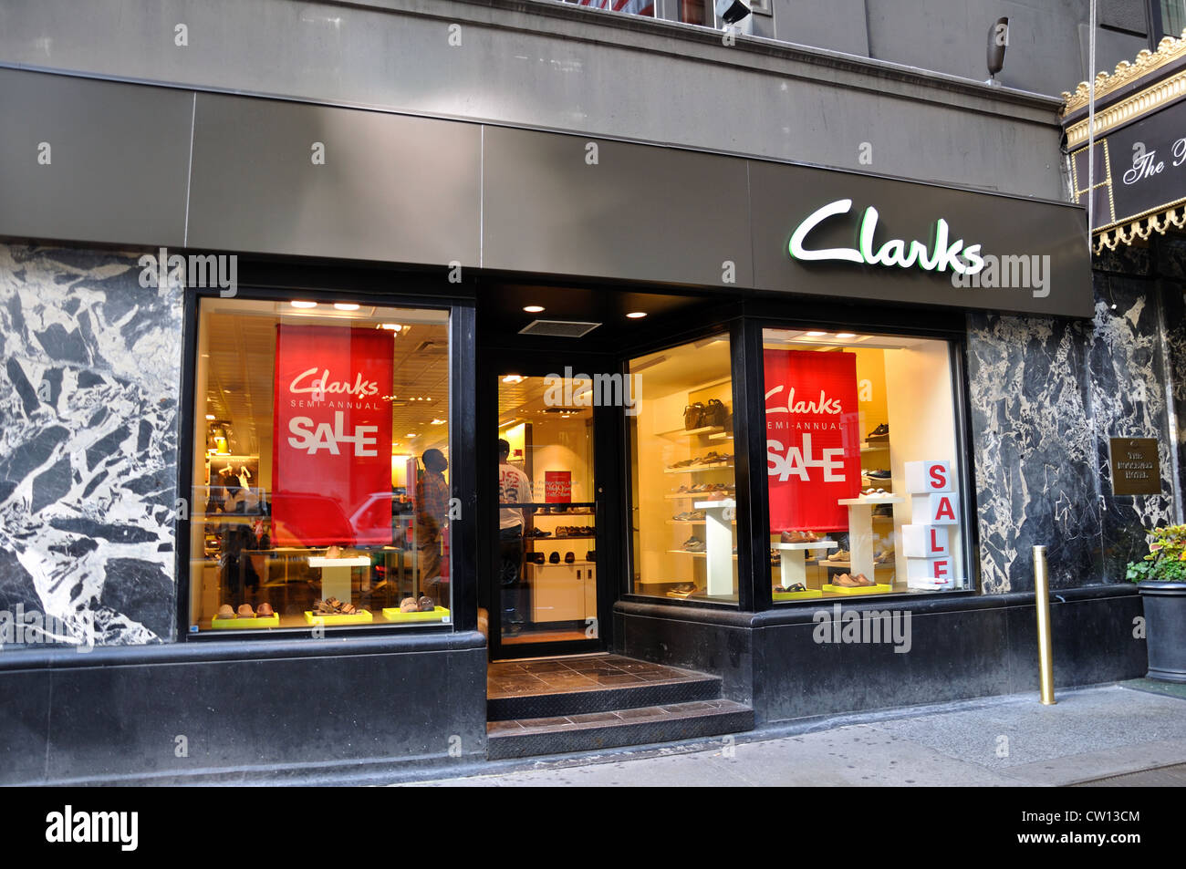 Clarks Schuhe Store, New York, USA Stockfotografie - Alamy