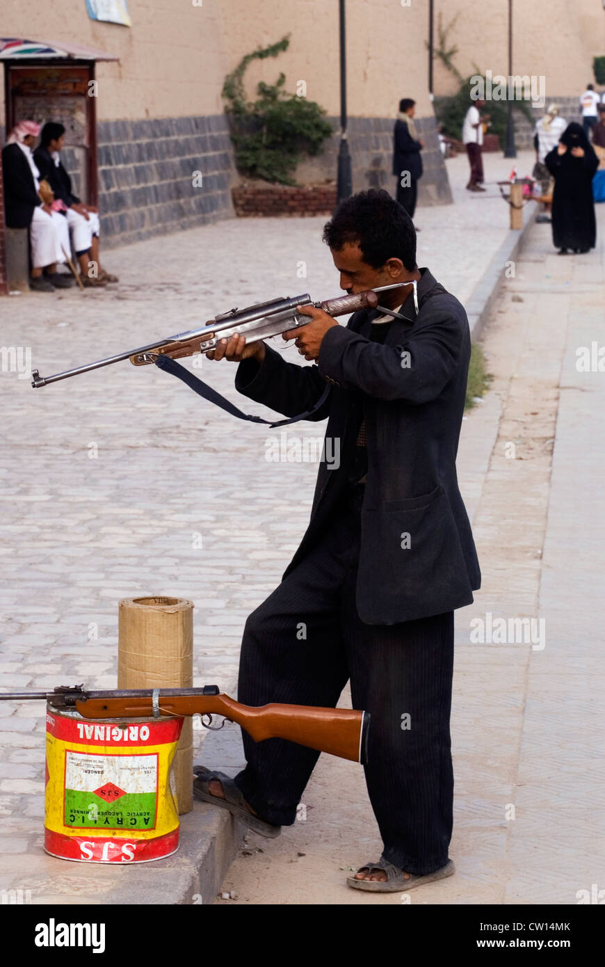 In der Nähe der großen Mauer von Sana ' a, ein UNESCO-World Heritage Site, Jemen, Westasien, Arabische Halbinsel. Stockfoto