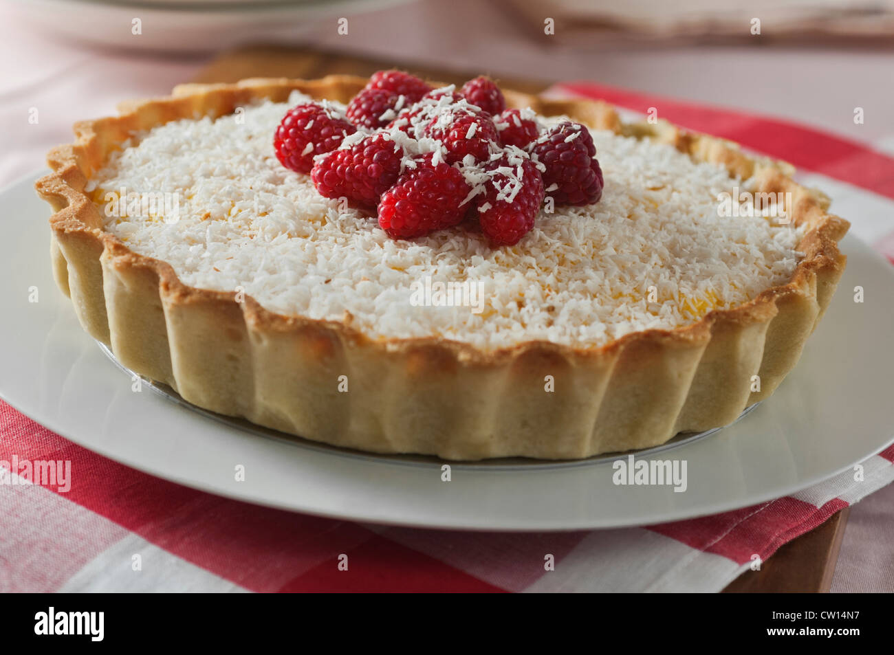 Manchester-Tarte traditionelle Speisen UK Stockfoto