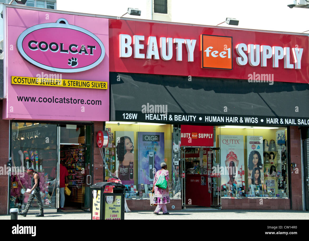 Coolcat Beauty Supply Dr Martin Luther King Jr. Boulevard Harlem New York Manhattan-USA Stockfoto