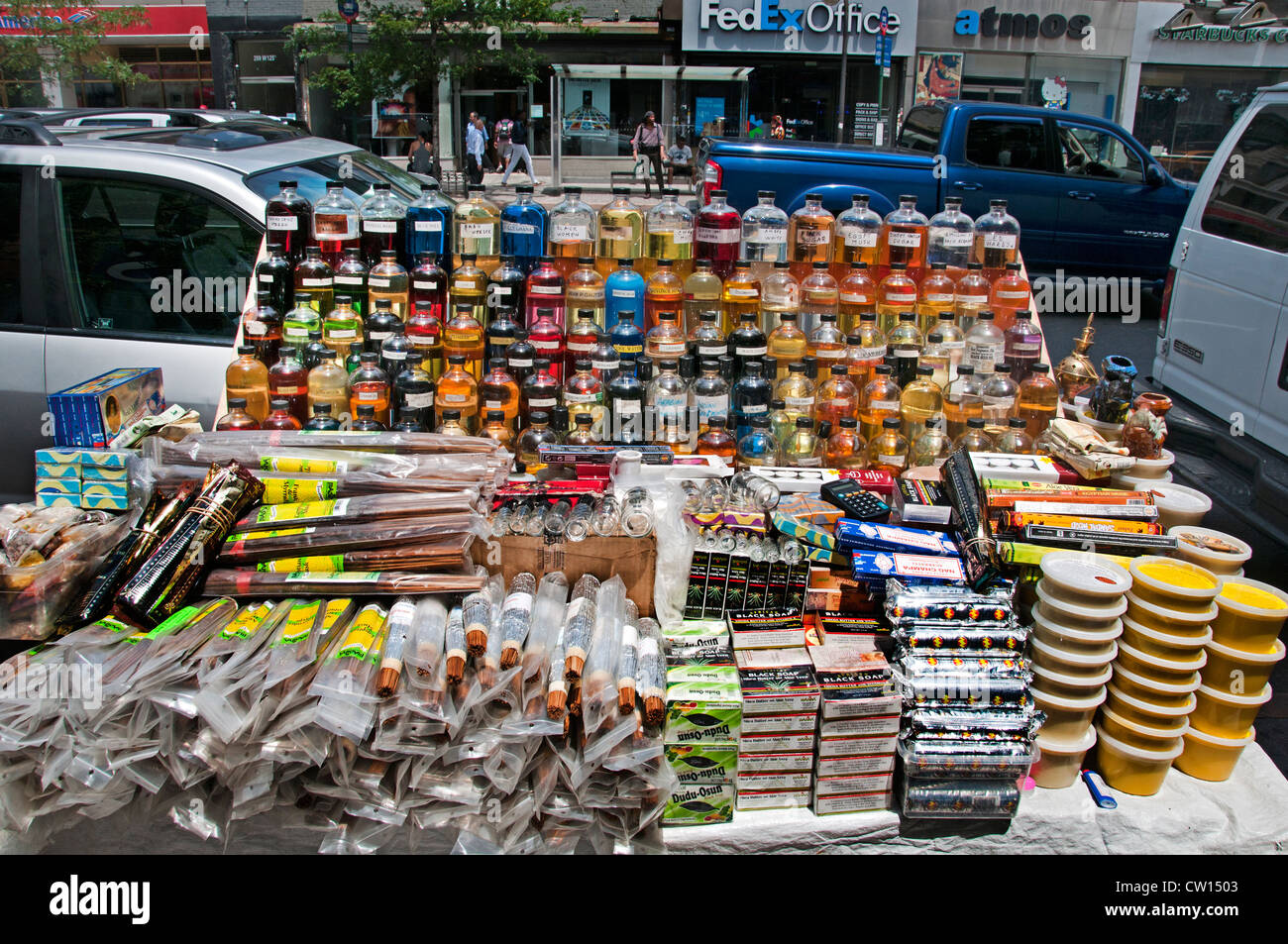 Parfümöl Gewürze Dr. Martin Luther King JR Boulevard Harlem New York Manhattan United States Stockfoto