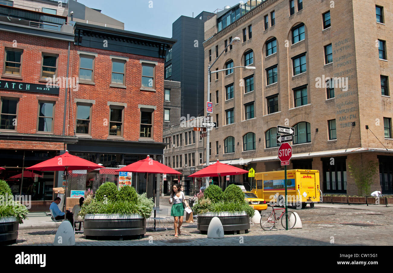 8th Avenue W 14. Straße Meatpacking District Manhattan New York City Vereinigte Staaten von Amerika Stockfoto
