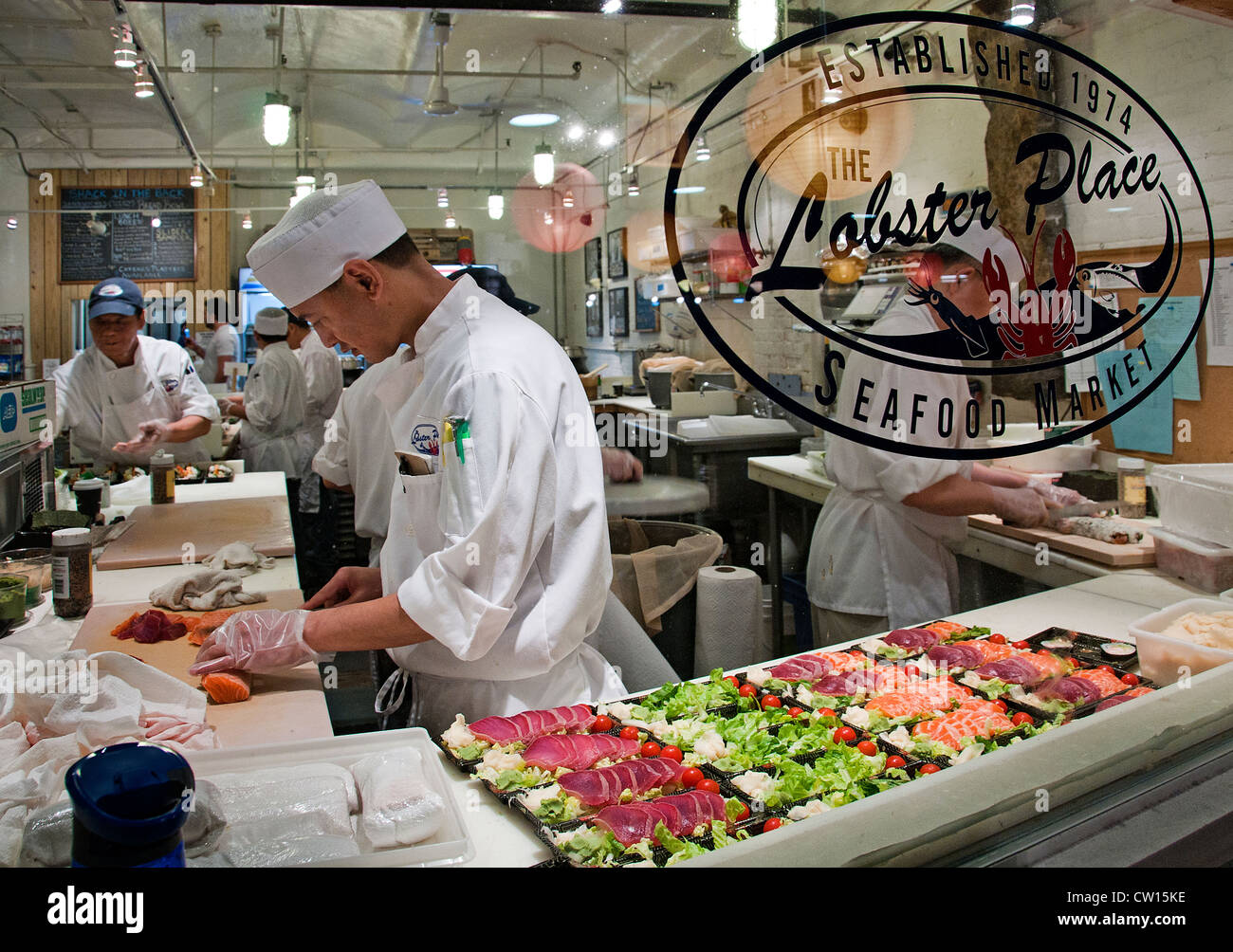 Lobster Ort Chelsea Fisch Markt Meatpacking District Manhattan in New York City Stockfoto