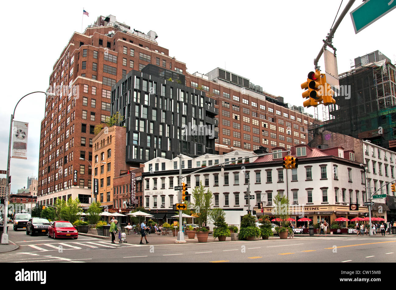 8th Avenue W 14. Straße Meatpacking District Manhattan New York City Vereinigte Staaten von Amerika Stockfoto