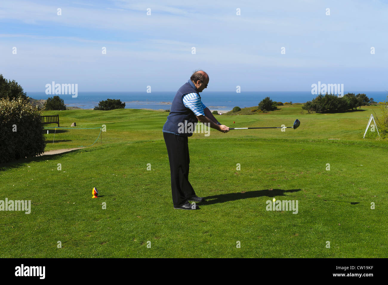 Golfplatz Les Ormes Golf & Leisure Village, Insel Jersey, Channel Islans Stockfoto