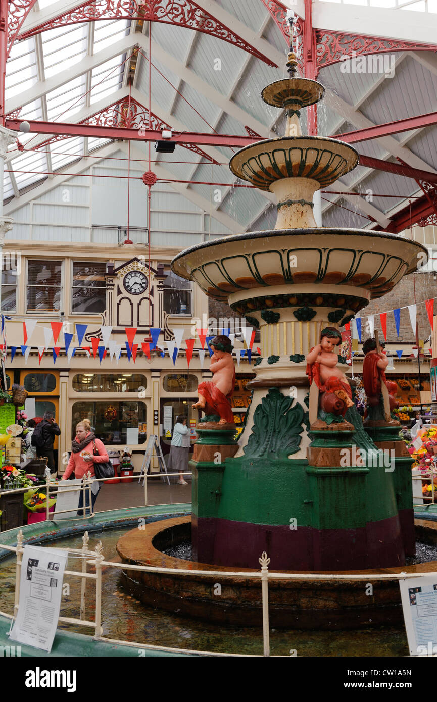 Viktorianische Zentralmarkt in St.Helier, Insel Jersey, Kanalinseln Stockfoto