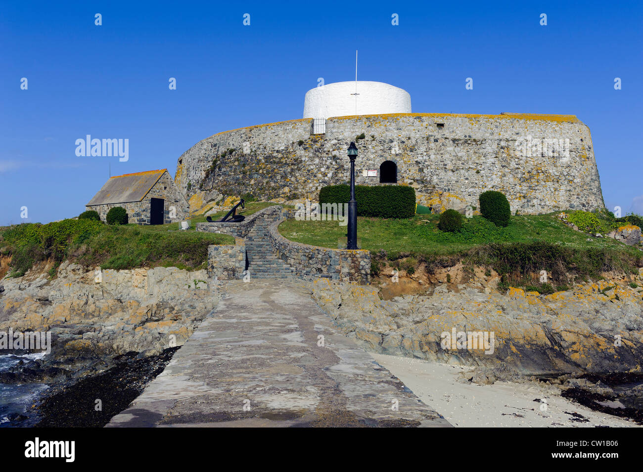 Wrack-Museum Fort Grey, Insel Guernsey, Channel Islands Stockfoto