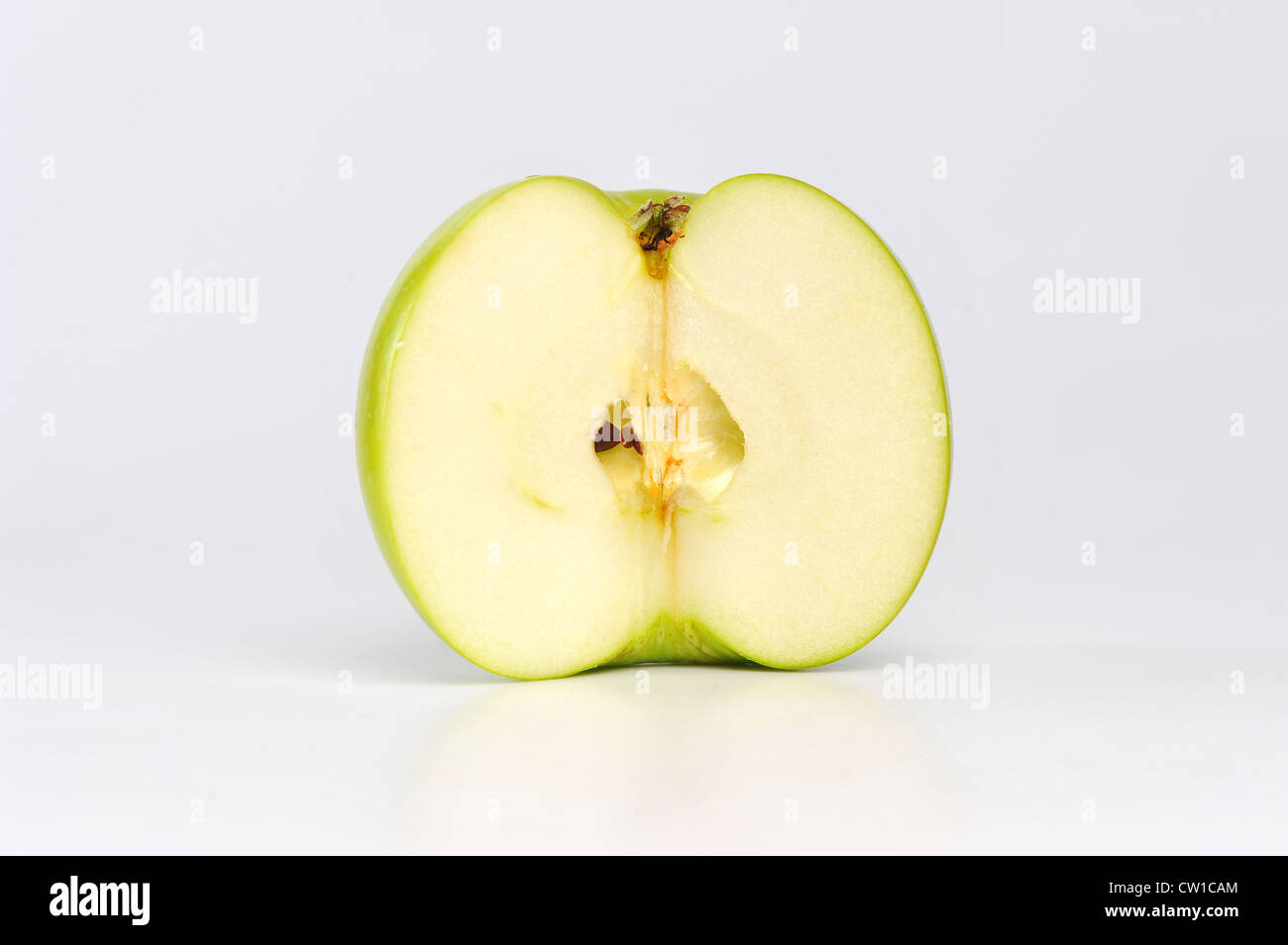 Grüner Apfel kann in einer Vielzahl von Lebensmitteln gekocht werden Stockfoto