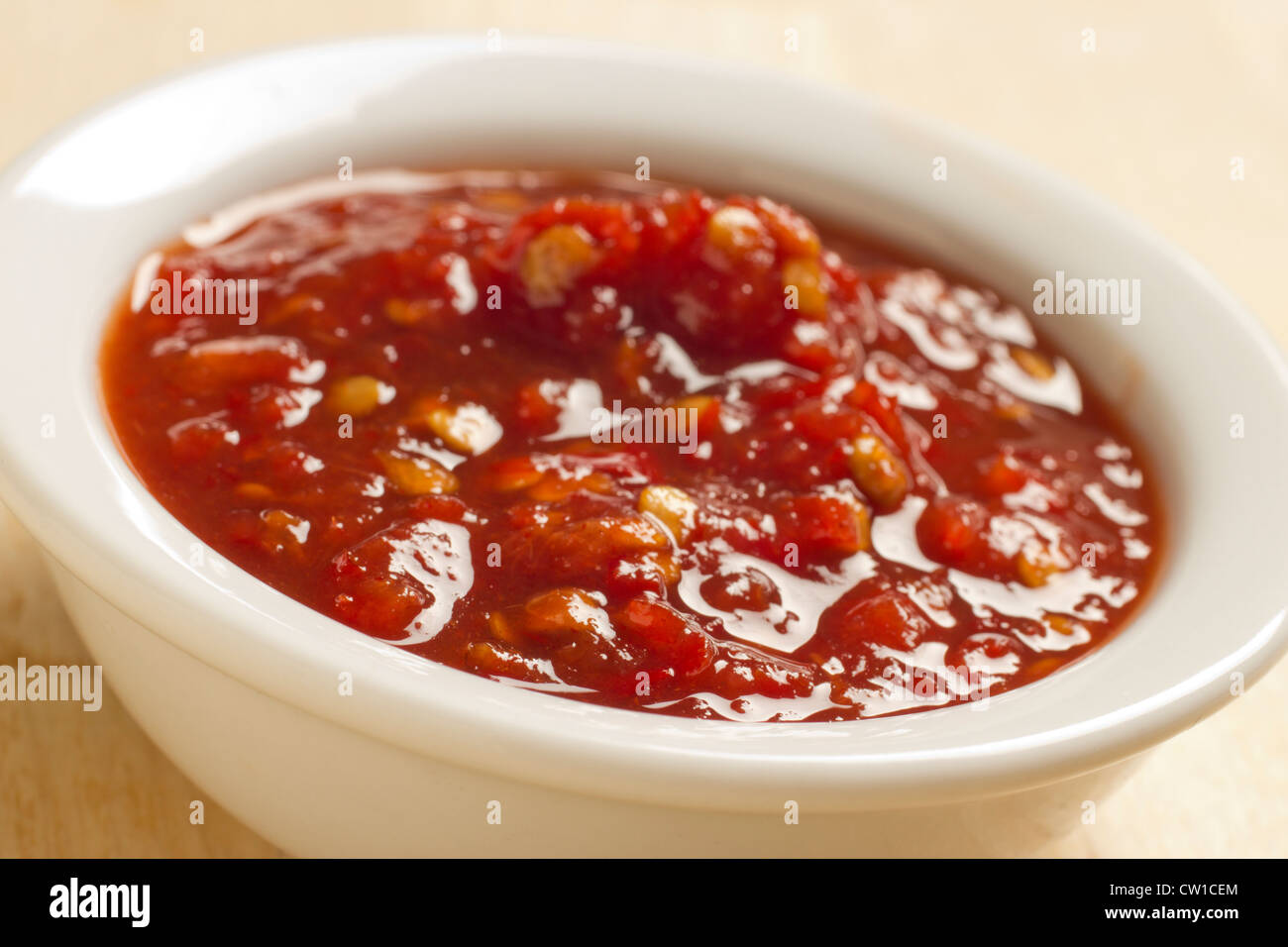 Chinesische Chilisauce Stockfoto