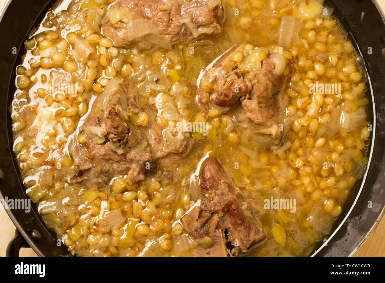 Lamm und Weizen Eintopf aus alten mesopotamischen Rezept neu Stockfoto