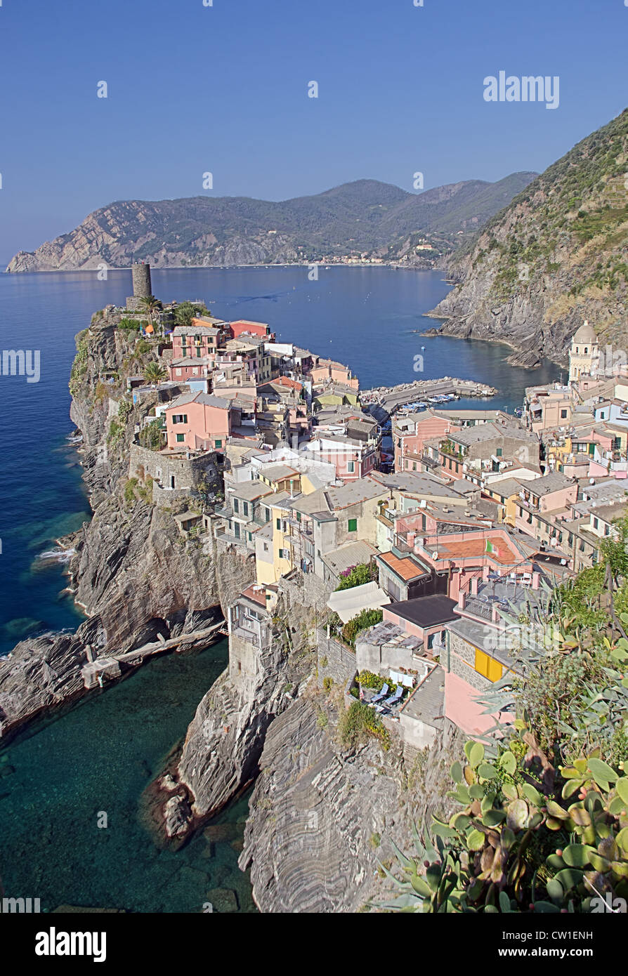 Vernazza Dorf in Cinque Terre, Italien Stockfoto