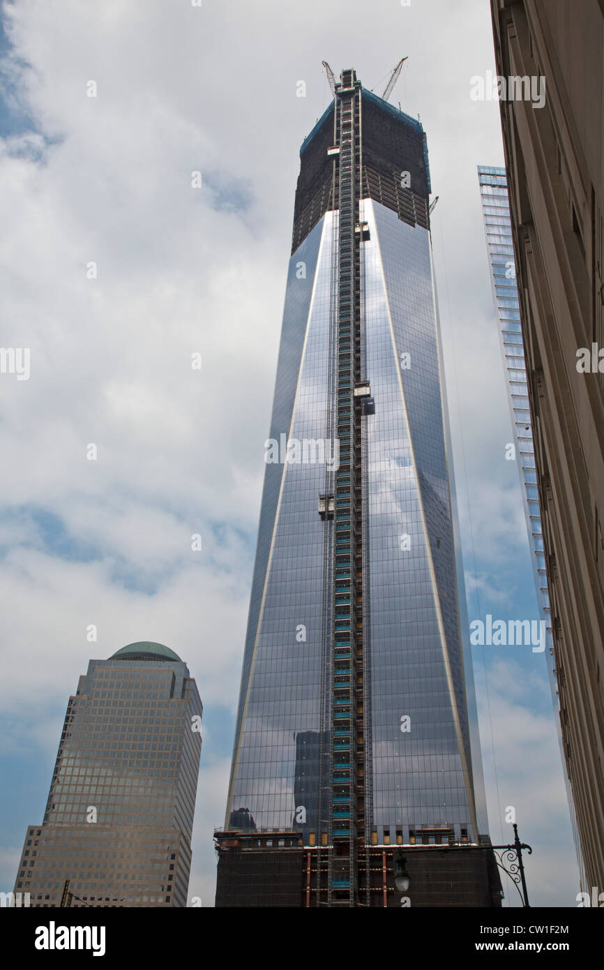 Wiederaufbau des World Trade Center Office Towers Stockfoto