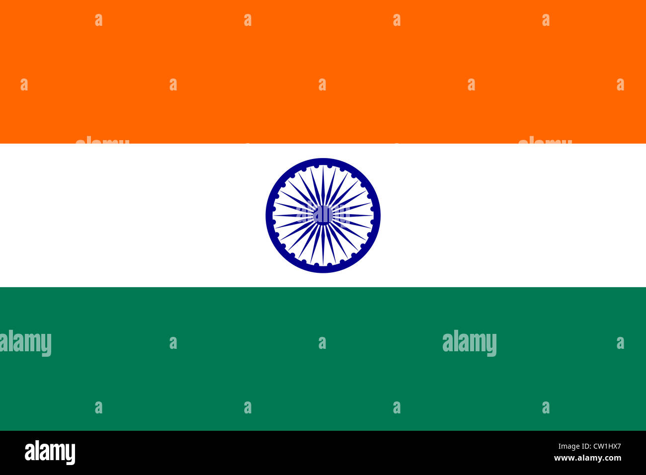 Flagge Indiens Stockfoto