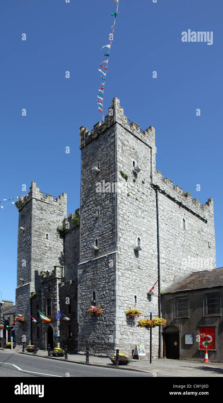 Ardee Burg, 15. Jahrhundert Gerichtsgebäude, Ardee, Co. Louth, Irland Stockfoto