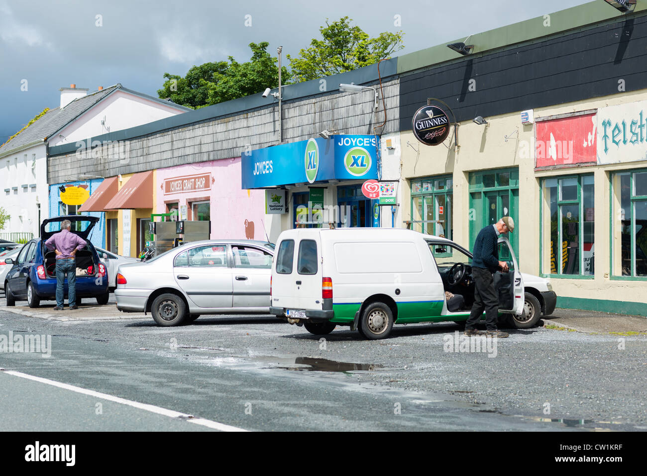 Aussparung auf Galway, Clifden Road, Connemara, County Galway, Irland. Stockfoto