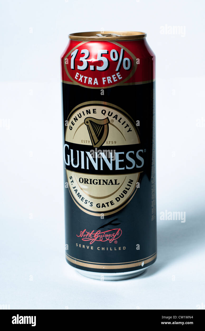 Guinness-Dose Stockfoto