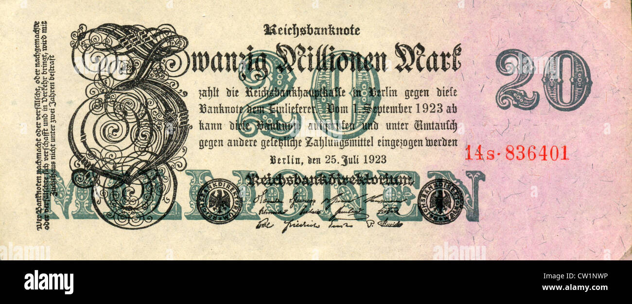 Inflation, germany 1920s Fotos und Bildmaterial in hoher Auflösung