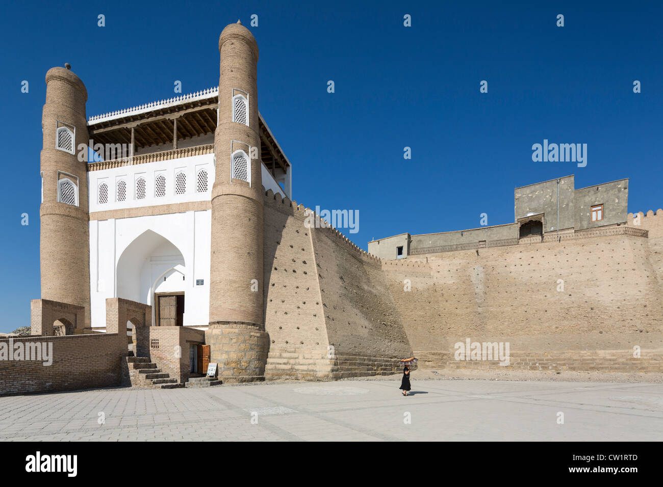 Eingang zur Festung Ark, Buchara, Usbekistan Stockfoto