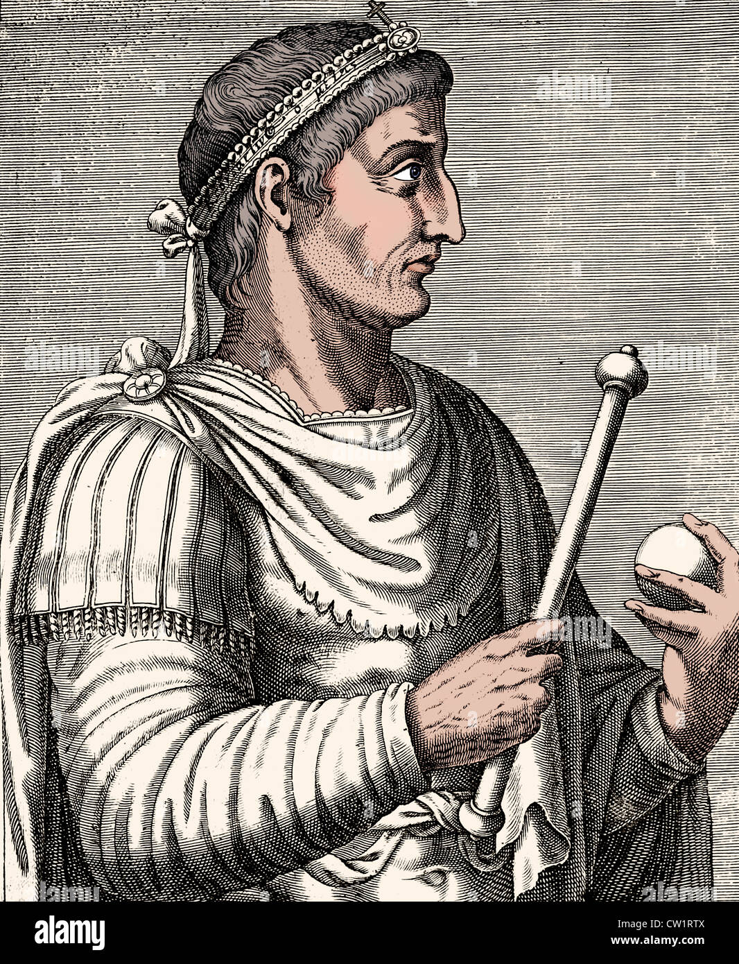 Konstantin der große Stockfoto