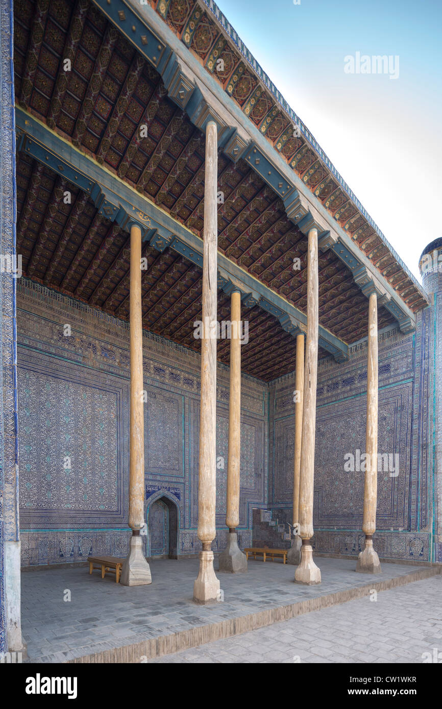 die Moschee, die Zitadelle Kuhna Arg (Kunja-Ark) vor den westlichen Toren der Ichan-Kala, Chiwa, Usbekistan Stockfoto