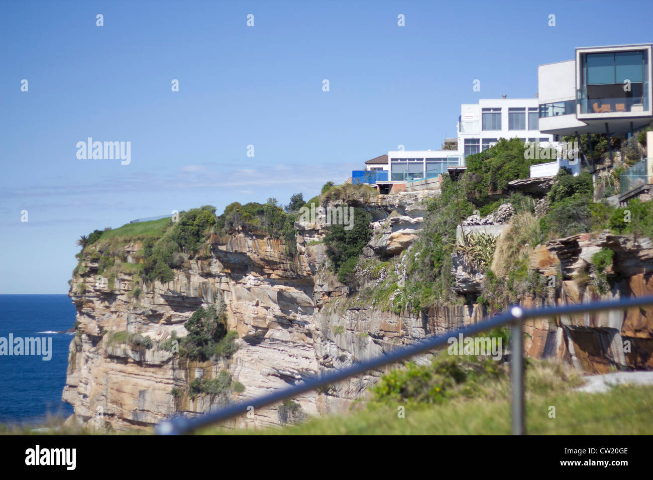 Häuser auf den Klippen von Dover Heights, Sydney Stockfoto