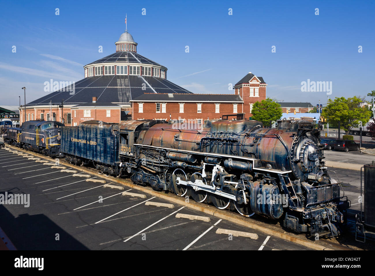 Baltimore and Ohio Railroad Museum in Mt. Clare Geschäften, ist älteste RR-Sammlung der Welt, Baltimore Maryland Stockfoto