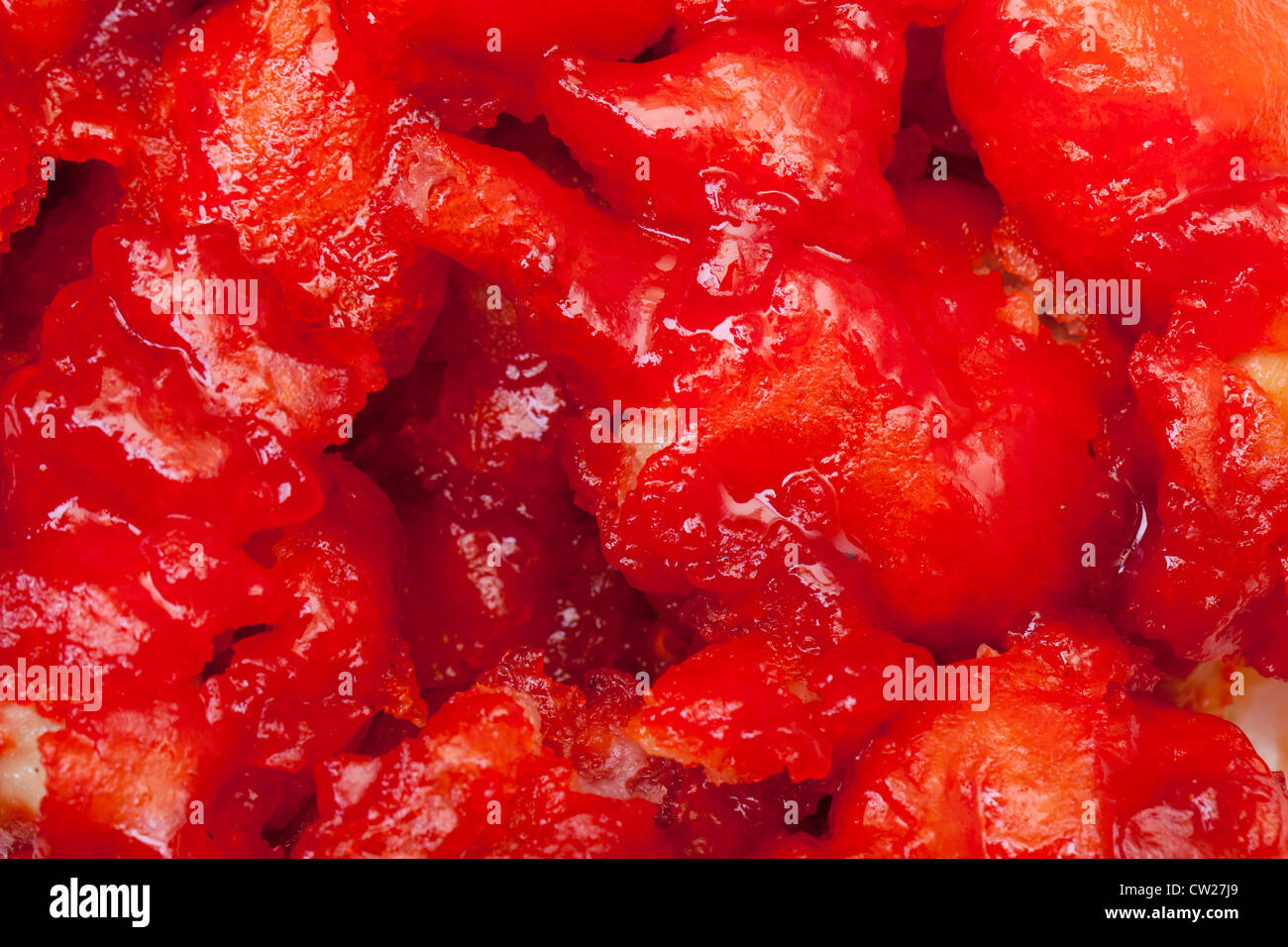 Huhn mit süß-saurer Sauce. Chinesisches Essen. Stockfoto