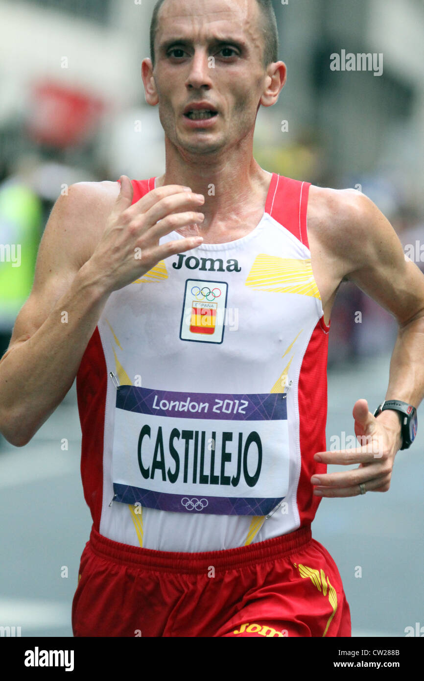 Carles Castillejo Spanien ESP in London 2012 Olympische Marathon Männer Stockfoto