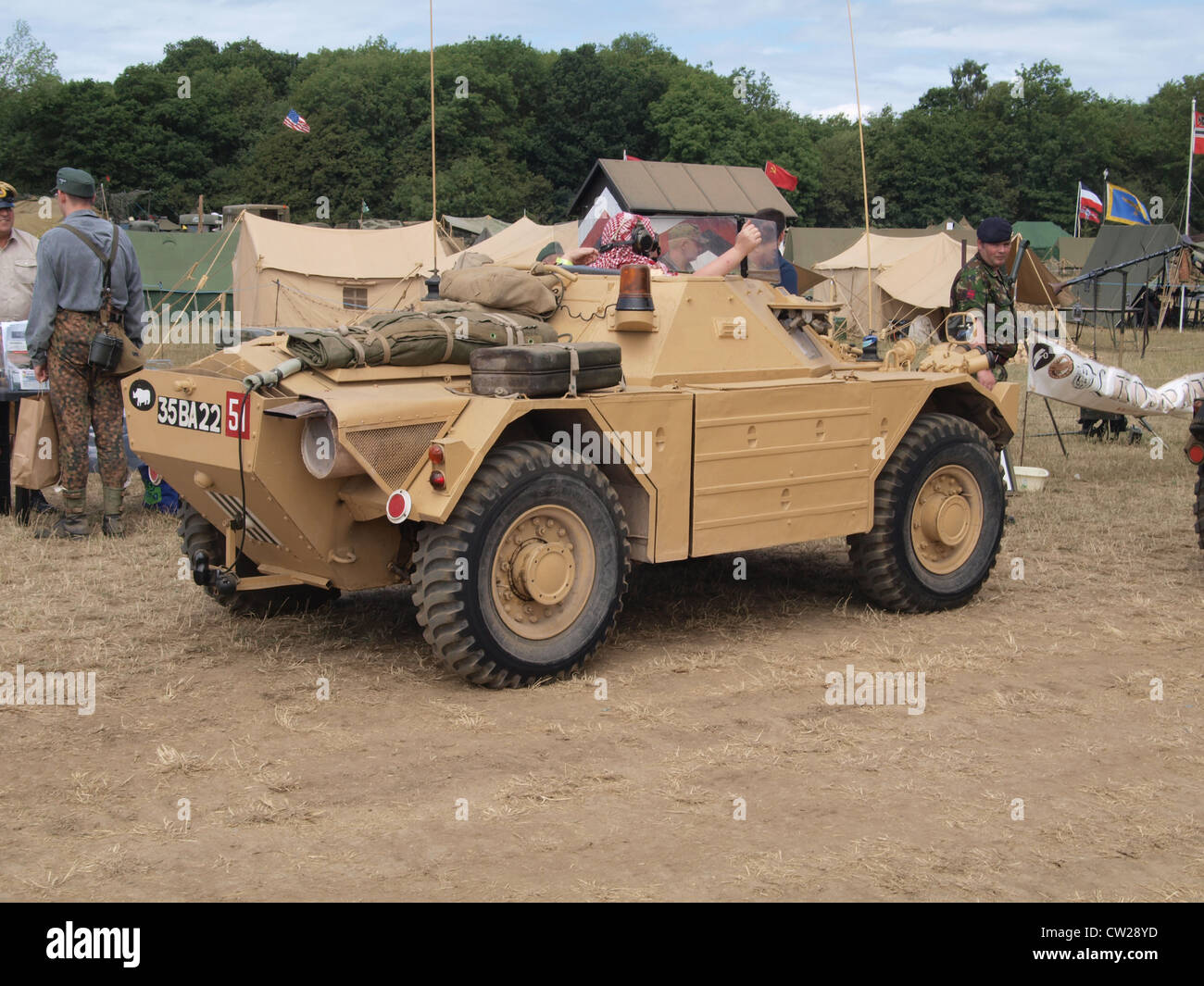 Der Ferret Mk1 „Delilah“ ist ein gepanzertes Aufklärungsfahrzeug, das von der britischen Armee eingesetzt wird. Bekannt für seine kompakte Größe und Mobilität, wurde es für Aufklärungs- und leichte Gefechte entwickelt und diente in der Mitte des 20. Jahrhunderts bei mehreren militärischen Operationen. Stockfoto