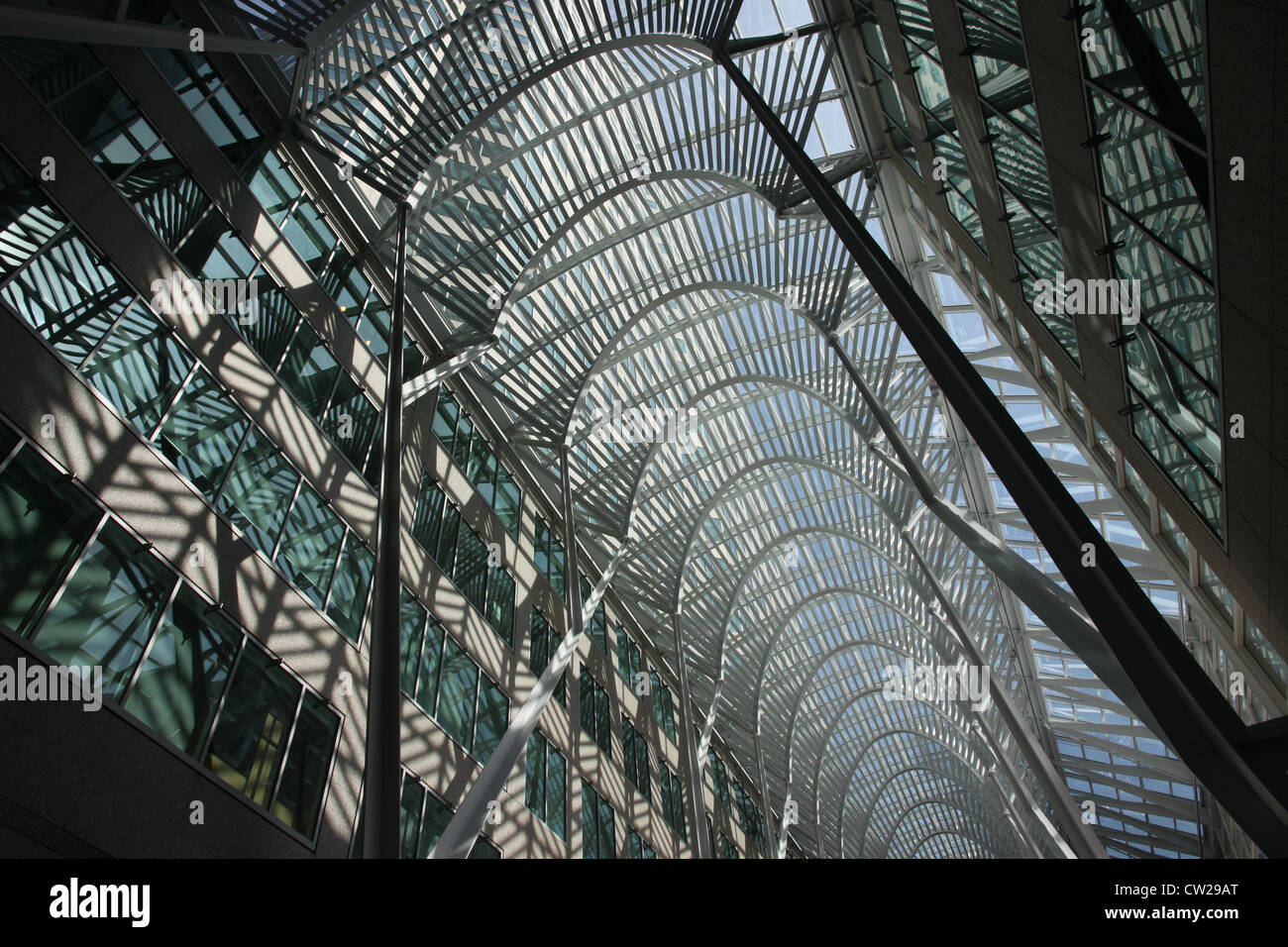 Toronto Bürogebäude Innenhof BCE Place Galleria Stockfoto