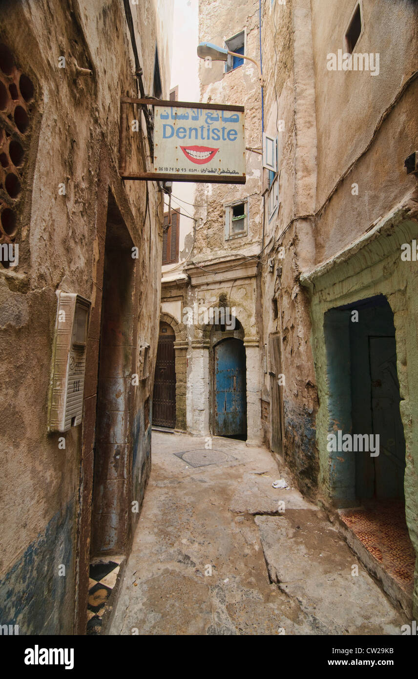 Straßenszenen in der Altstadt von Essaouira, Marokko Stockfoto