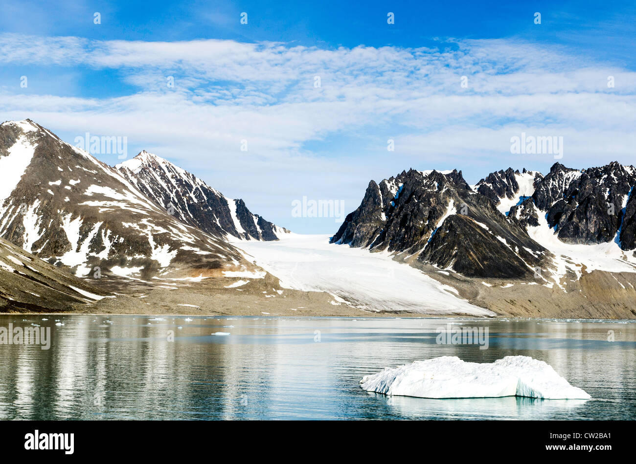 Magdalene Fjord Svalbard Norwegen Polarkreis Stockfoto