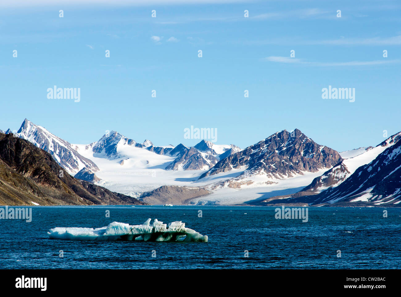 Magdalene Fjord Svalbard Norwegen Polarkreis Stockfoto