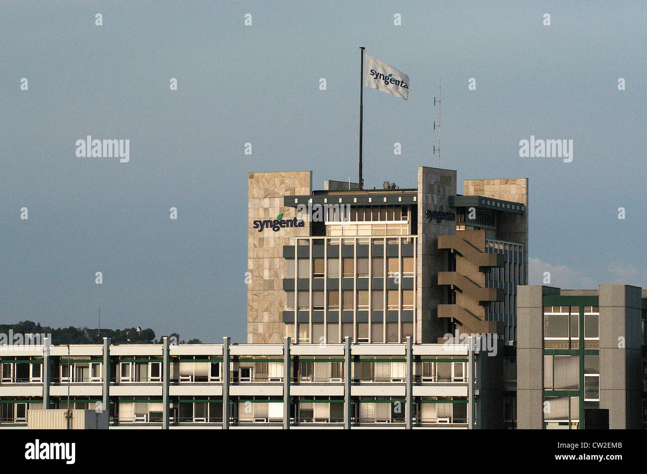 Gebäude der Novartis AG in Basel, Schweiz Stockfoto