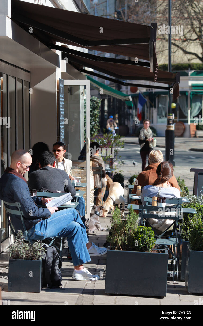 Daylesford, Bio, Einkaufen, Belgravia, Café, Stockfoto