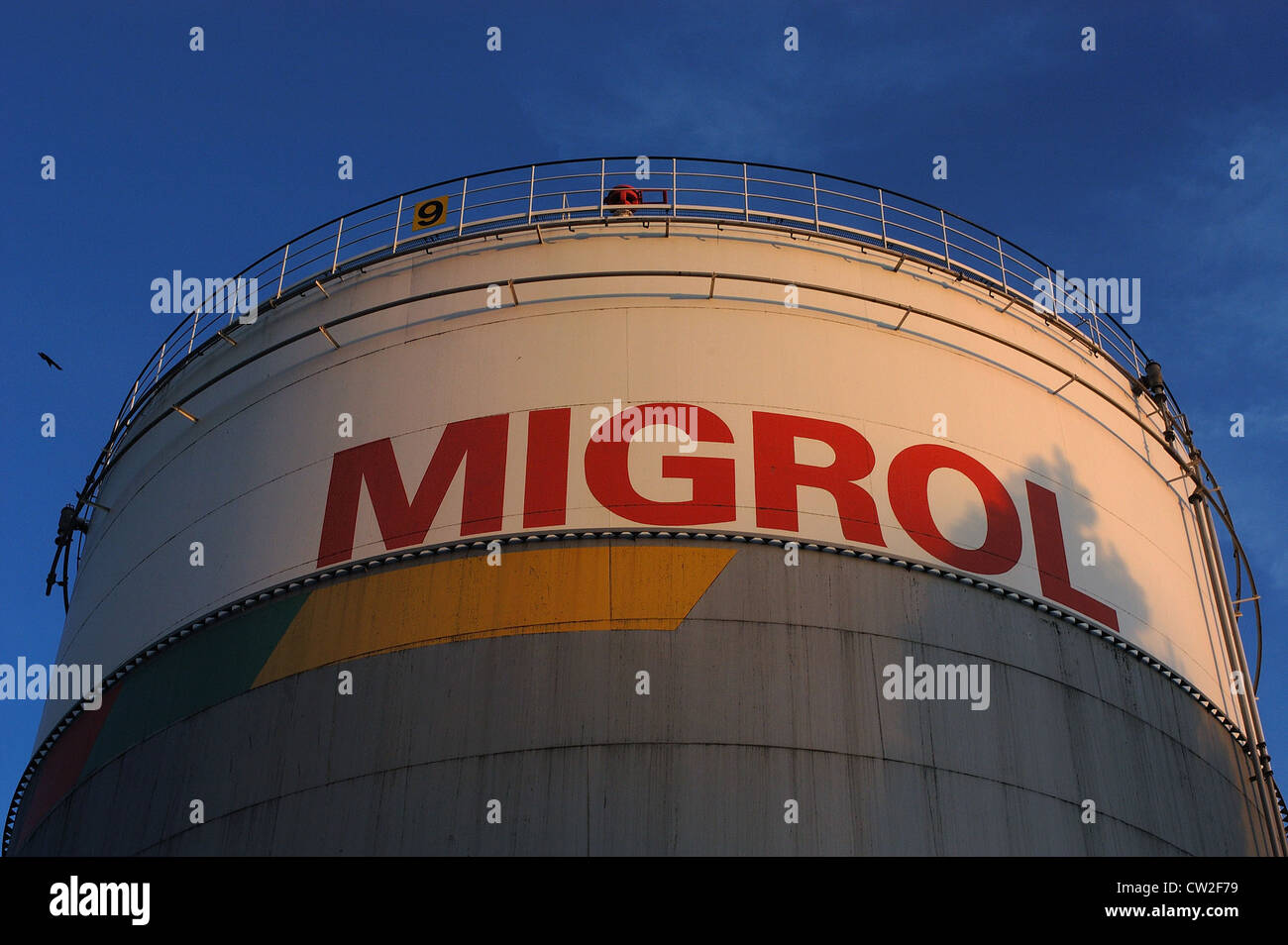 Lagerung-Panzerkompanie Migrol in Basel, Schweiz Stockfoto
