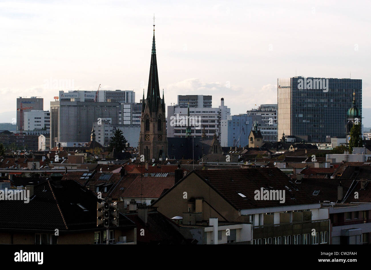 Das Zentrum von Basel, Schweiz Stockfoto