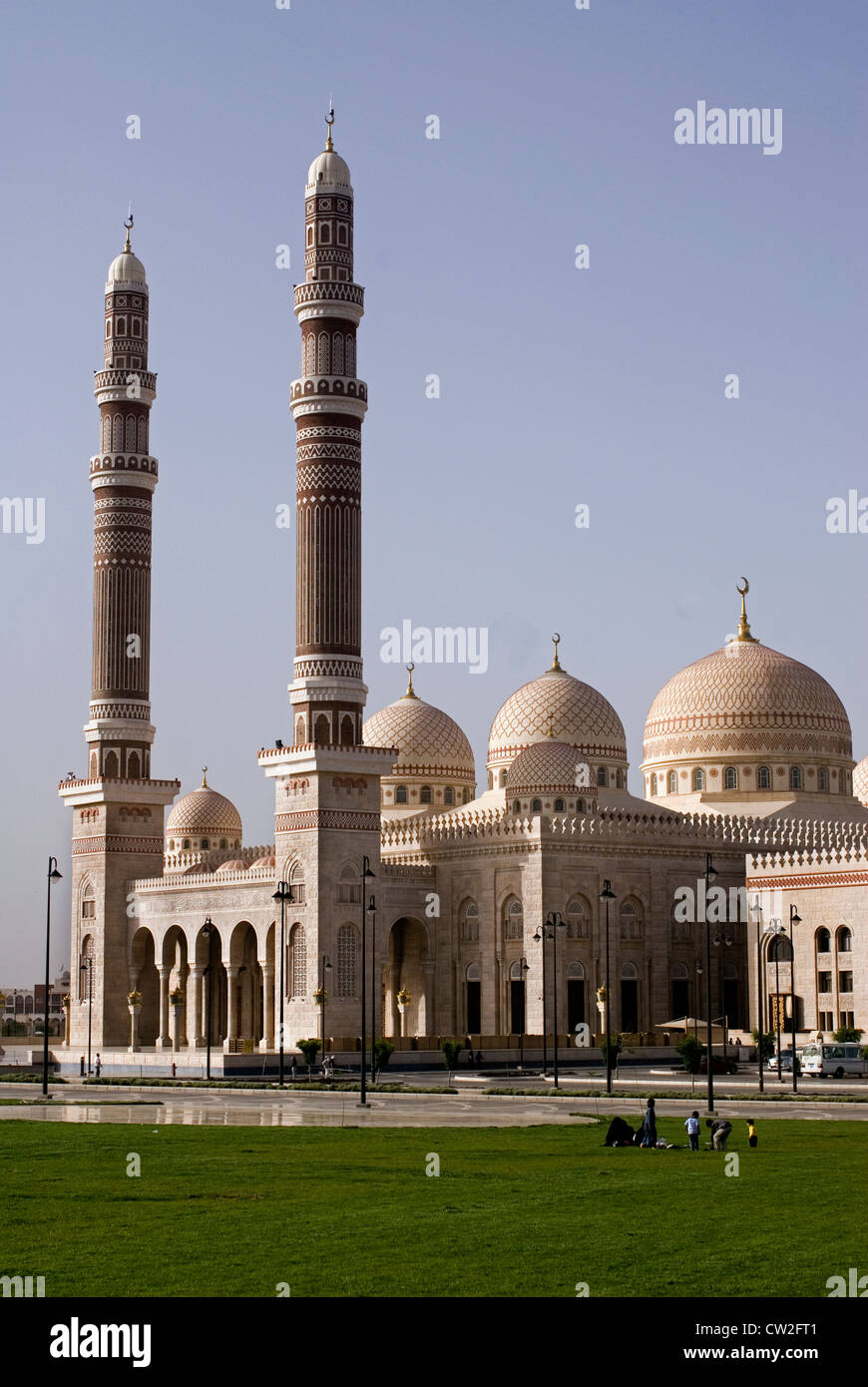 Al-Raaess-Moschee, Sana ' a, ein UNESCO-World Heritage Site, Jemen, Westasien, Arabische Halbinsel. Stockfoto