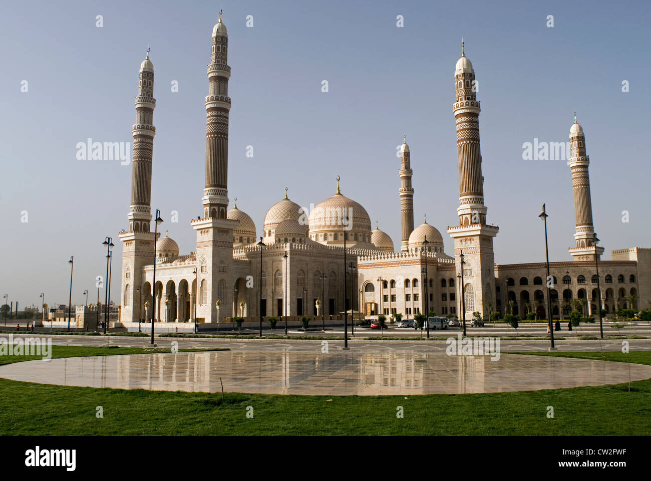 Al-Raaess-Moschee, Sana ' a, ein UNESCO-World Heritage Site, Jemen, Westasien, Arabische Halbinsel. Stockfoto