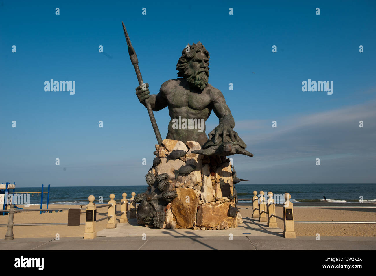 Der King Neptune Statue, Virginia beach Stockfoto