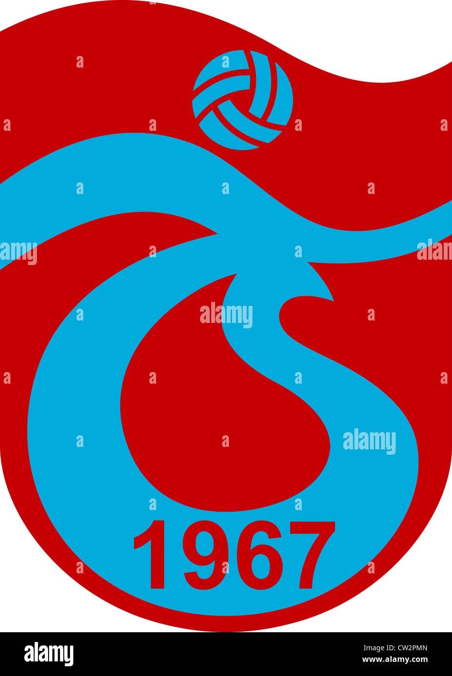 Logo der türkische Fußball-Nationalmannschaft Trabzonspor Kulübü. Stockfoto