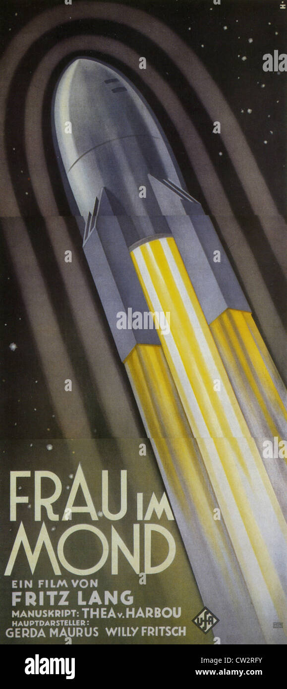 FRAU IM MOND (englischer Titel Frau im Mond) Plakat für 1929 Science-Fiction-Film von Fritz Lang Stockfoto